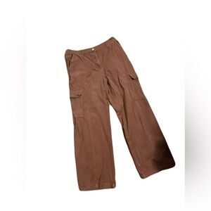 Women's Brown Straight Leg Cargo Pants
